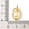 Brass Micro Pave Cubic Zirconia Pendants ZIRC-P123-01G-L02-3