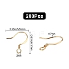200Pcs Brass Earring Hooks KK-CN0001-35-2