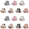 28Pcs 7 Colors Zinc Alloy Enamel Pendants FIND-BM0001-02-7