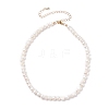 Vintage Natural Pearl Beaded Necklace for Women X-NJEW-JN03787-02-1