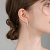 6Pcs 3 Colors Stainless Steel Hoop Earrings EJEW-BBC0001-88-4
