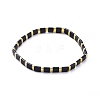 Rectangle Glass Seed Beads Stretch Bracelets BJEW-JB05297-01-1