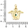 Brass Micro Pave Cubic Zirconia Pendants KK-L209-094G-3