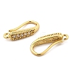 Brass with Cubic Zirconia Earring Hooks X1-KK-Q782-01G-2