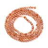 Natural Gold Sunstone Beads Strands G-B142-A02-2mm-3