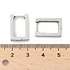 Tarnish Resistant 304 Stainless Steel Huggie Hoop Earrings X-STAS-R115-21P-4