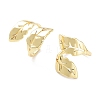 Brass Open Cuff Rings RJEW-D016-04G-1