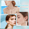 20Pcs Electroplated Natural Freshwater Shell Pendants PALLOY-WR00019-5