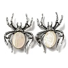 Dual-use Items Alloy Pave Dyed Shell Spider Brooch JEWB-C026-04E-AS-1