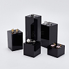 FINGERINSPIRE 5Pcs 5 Styles Square Transparent Acrylic Jewelry Display Pedestals ODIS-FG0001-66-4