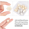 SUNNYCLUE 20Pcs 2 Colors Brass Links Connectors KK-SC0002-09-3