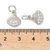 Brass Micro Pave Cubic Zirconia Pendants KK-D386-13P-3
