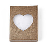 12Pcs 6 Colors Cardboard Jewelry Set Boxes CBOX-N015-04-3