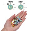 120Pcs 12 Colors Golden Plated Alloy Charms sgENAM-SZ0001-64N-2