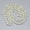 Electroplate Glass Beads Strands EGLA-Q083-8mm-D11-2