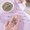 600Pcs 4 Styles CCB Plastic Beads CCB-SP0001-15-3