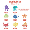 20Pcs 8 Style Ocean Animals PEVA Bathtub Non-Slip Stickers AJEW-WH0248-499-2