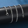 Non-Tarnish 304 Stainless Steel Curb Chain Necklaces NJEW-H492-01P-4