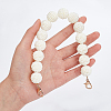 Plastic Imitation Pearl Berry Beaded Chain Bag Handles FIND-WH0111-205-3