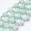 Natural White Jade Beads Strands G-T132-048A-1