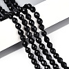 Natural Black Onyx(Dyed & Heated) Beads Strands G-T142-88-1