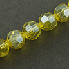 Faceted(32 Facets) Electroplate Glass Bead Strands X-EGLA-R015-8mm-26-2