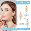 15Pcs 3 Styles Natural Cowrie Shell & Shell Pearl Links PALLOY-GO00045-2
