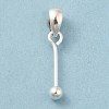 925 Sterling Silver Pendant Bails STER-P048-01A-S-1