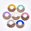 Resin & Walnut Wood Pendants RESI-S358-29B-M-1