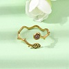 304 Stainless Steel Cuff Open Rings for Women GG-CBA7994-03G-09-1
