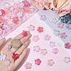 120Pcs 6 Colors Acrylic Bead Caps OACR-BM0001-11B-3
