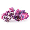 2Pcs 2 Colors Chic Solid Color French Satin Pigtail Hair Tie for Elegant Hairstyles OHAR-TA0001-10A-1