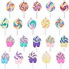 Handmade Polymer Clay Big Pendants CLAY-NB0001-25-1