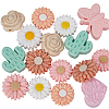 20Pcs 10 Styles Silicone Focal Beads SIL-SP0001-18B-6