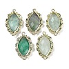 Natural Green Fluorite Faceted Horse Eye Links G-B126-02G-10-1