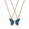 2Pcs Matching Butterfly Pendant Necklaces Set JN1033B-1-2