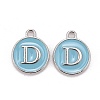 Platinum Plated Alloy Enamel Charms LS-ENAM-S118-04D-P-1