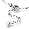 304 Stainless Steel Cable Chain Anklets AJEW-M026-14P-3