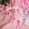Awareness Ribbon Nylon Brooch JEWB-WH0056-008A-3
