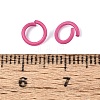Spray Painted Iron Open Jump Rings IFIN-T017-04C-10-3