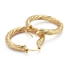 Brass Hoop Earring EJEW-P265-03G-2