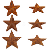 90Pcs 3 Styles Star Rust Iron Big Pendants IFIN-GF0001-13A-7
