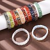 Natural & Synthetic Mixed Gemstone Faceted Beaded Stretch Bracelets for Women BJEW-K251-08-1