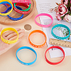 20Pcs 20 Style Motivational Quotes Silicone Cord Bracelets Wristbands BJEW-WH0020-51A-3