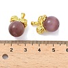 Brass Cat Eye Pendants KK-G548-11G-01-3