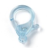 Transparent Plastic Lobster CLaw Clasps KY-H005-A02-3