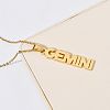 304 Stainless Steel Word Constellation Pendant Necklaces FS-WGAAB2A-01-1