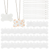 45Pcs Blank Double-sided Heat Transfer Aluminium Pendants DIY-SP0006-29B-1