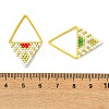 MIYUKI Glass Seed Beaded Pendants PALLOY-MZ01349-3