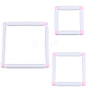 3 Stes 3 Styles Plastic Cross Stitch Embroidery Hoops DIY-CP0012-44B-6